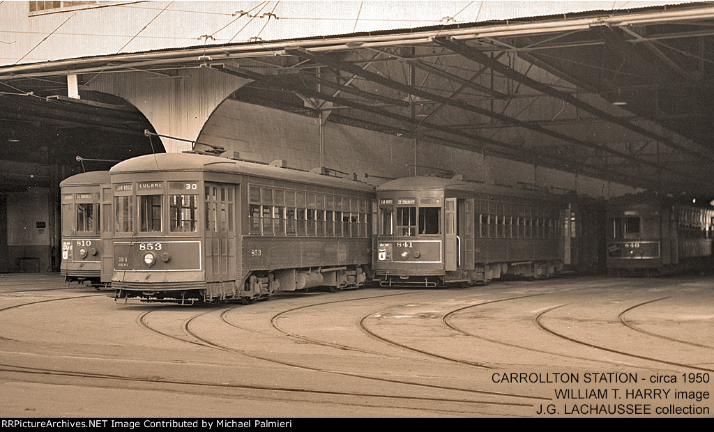 NOPSI Streetcars at Carrollton Station